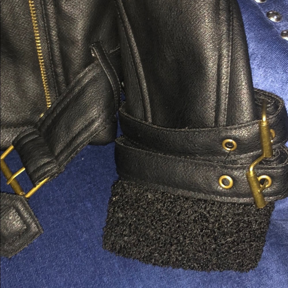 Zara faux leather cropped jacket - Picture 6 of 7